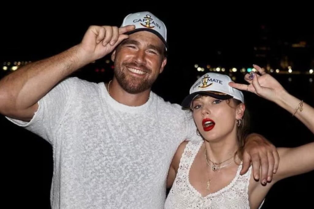 La primera salida pública de los recién casados volvió a captar la atención de los seguidores de la pareja en las redes sociales. Foto de IG/ Travis Kelce