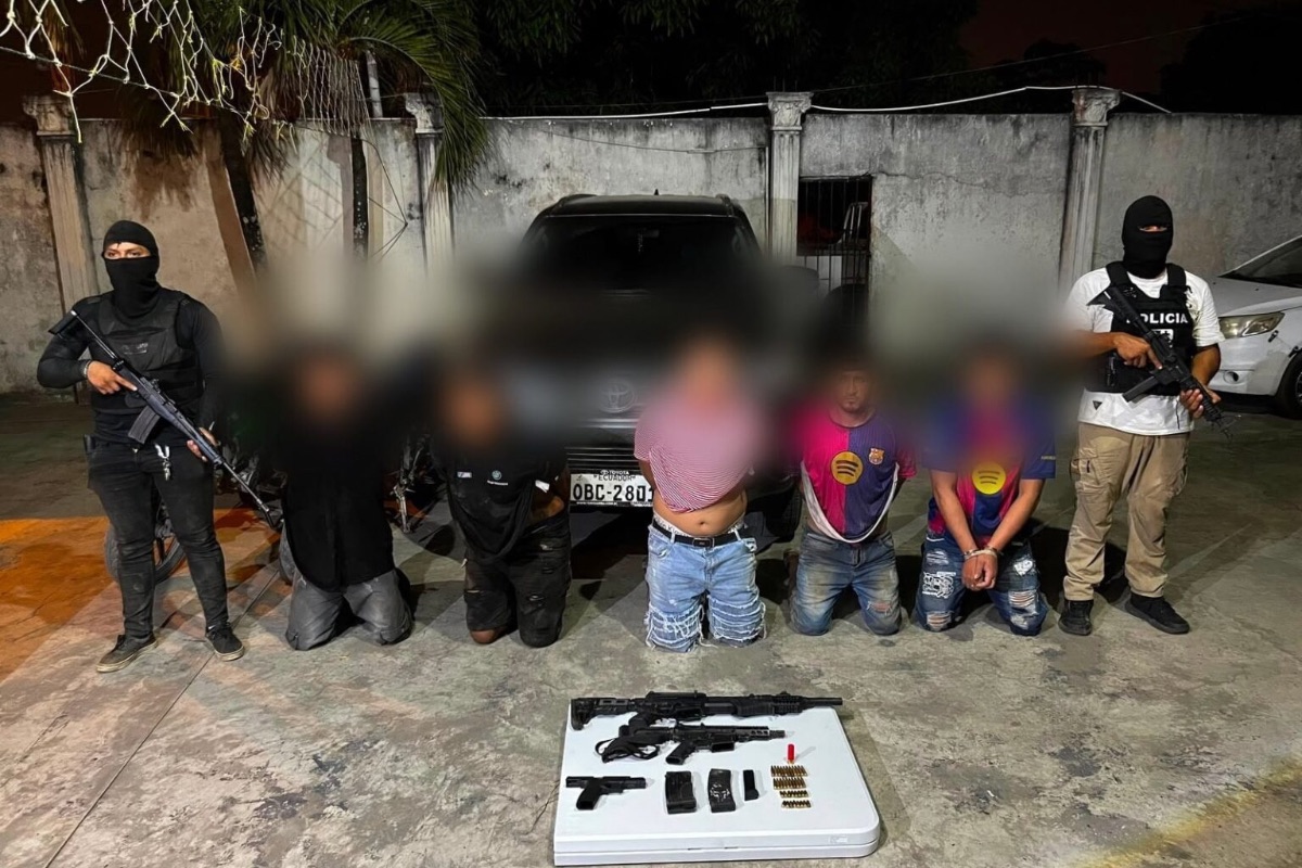 Golpe a 'Los Águilas' en Yaguachi: Cuatro detenidos y un adolescente aislado en operativo policial