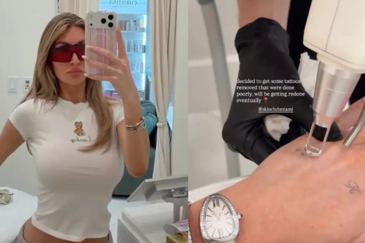 La exnovia de Liam Payne elimina uno de los tatuajes que la unía al cantante