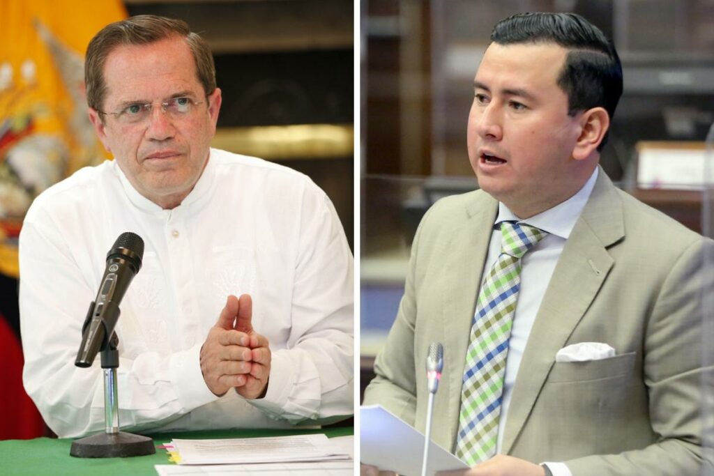 Cruce verbal entre Ferdinan Álvarez y Ricardo Patiño en la Fiscalización