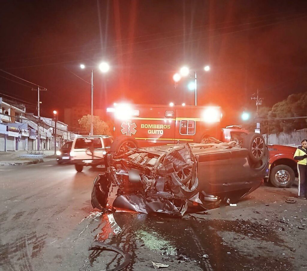 Un siniestro de tránsito registrado en Quito.