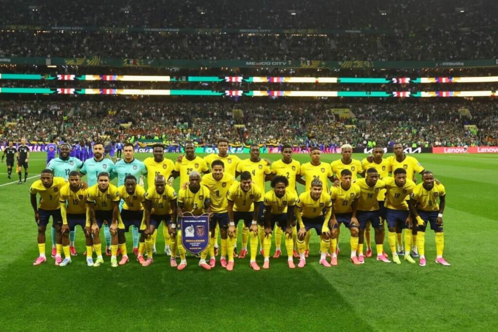 La Selección de Ecuador en su último partido ante México en el Mundial de 2026.
