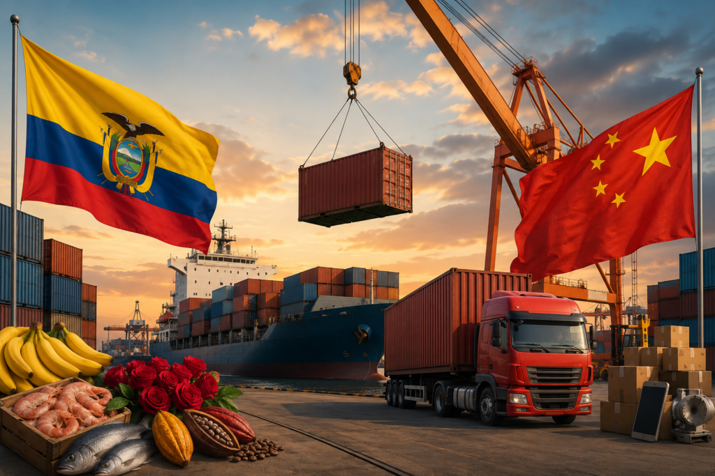 Ecuador y China profundizan el comercio, las exportaciones y la reducción de aranceles