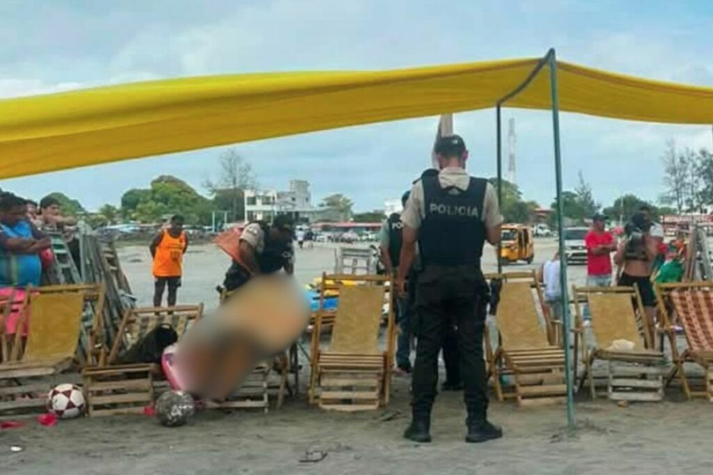 Un triple crimen ocurrió en la playa de Cojimíes el 10 de agosto.