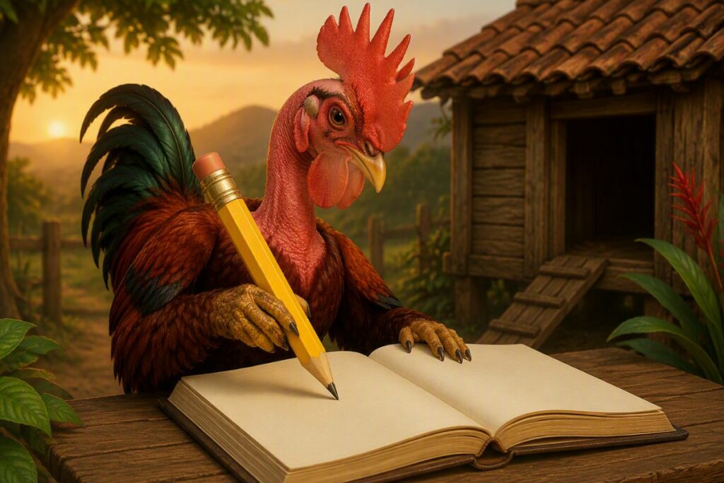 Historia real de un gallo que llenó de alegría y descendencia.