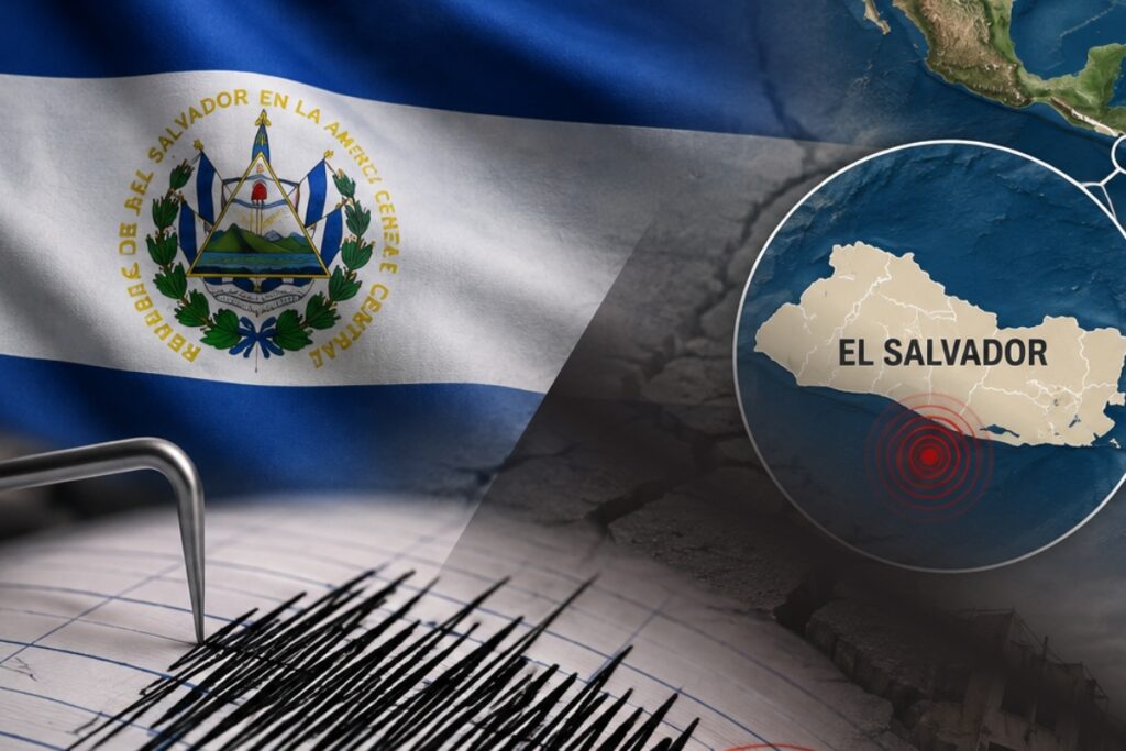 Sismo de 5,7 de magnitud sacudo a El Salvador