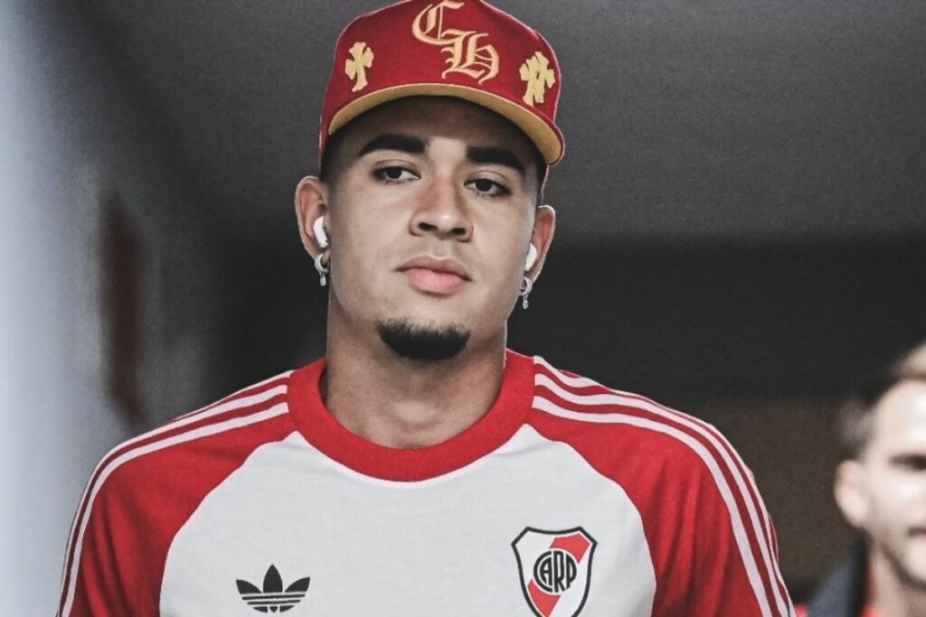 Kendry Páez durante su etapa en River Plate de Argentina.