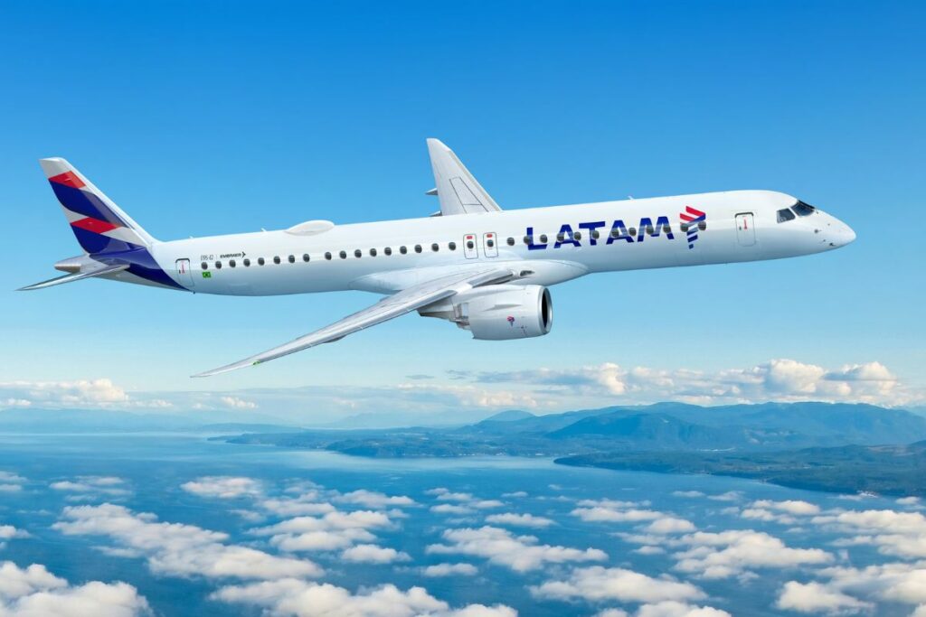Los Embraer E195-E2 de Latam comenzarán operaciones durante este 2026.
