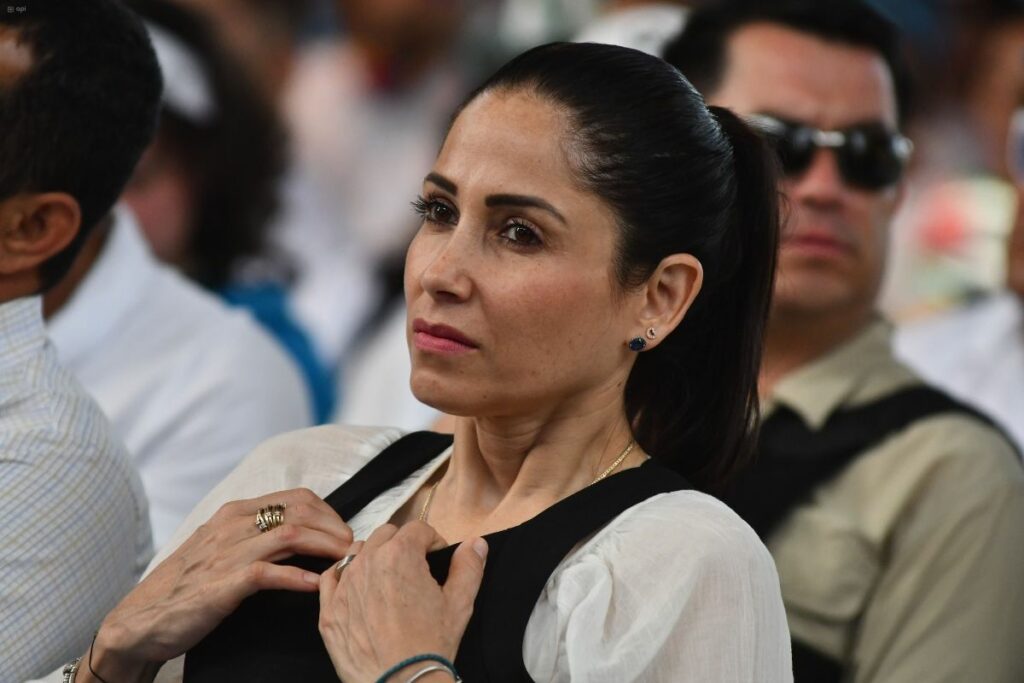 Luisa González busca la Prefectura de Manabí. Foto: Archivo/EL COMERCIO