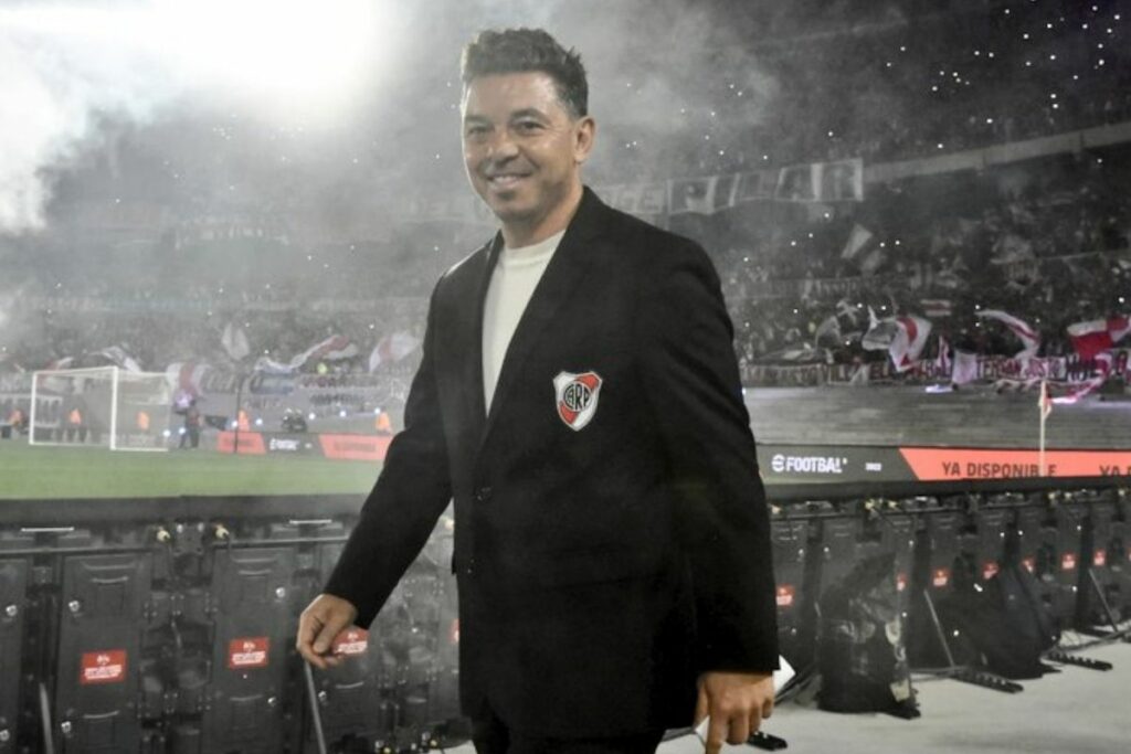 Marcelo Gallardo, candidato a dirigir a la Selección de Ecuador, durante su etapa en River Plate.
