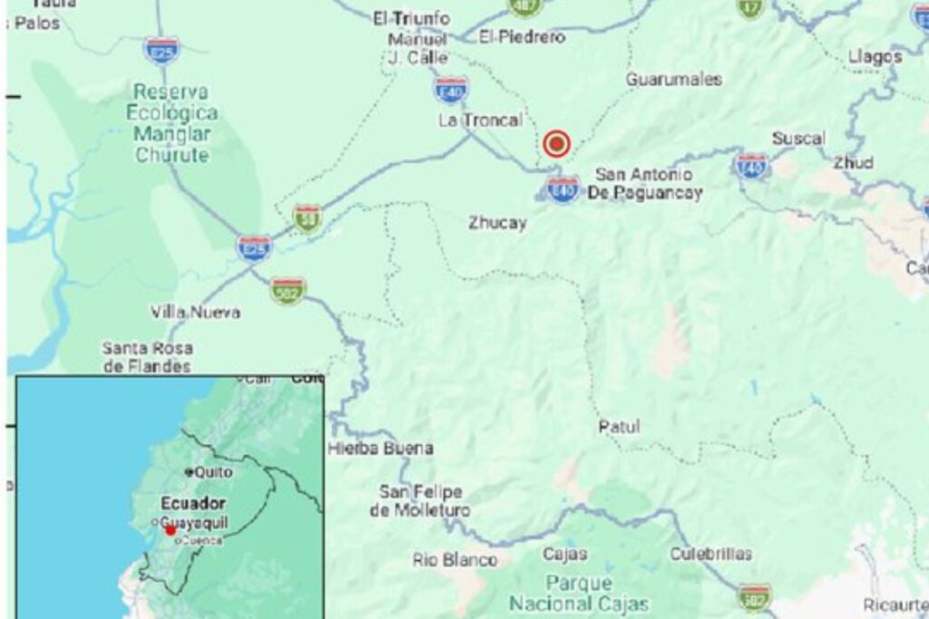 La madrugada de este 1 de agosto se sintió un sismo cerca de La Troncal. Foto: IG