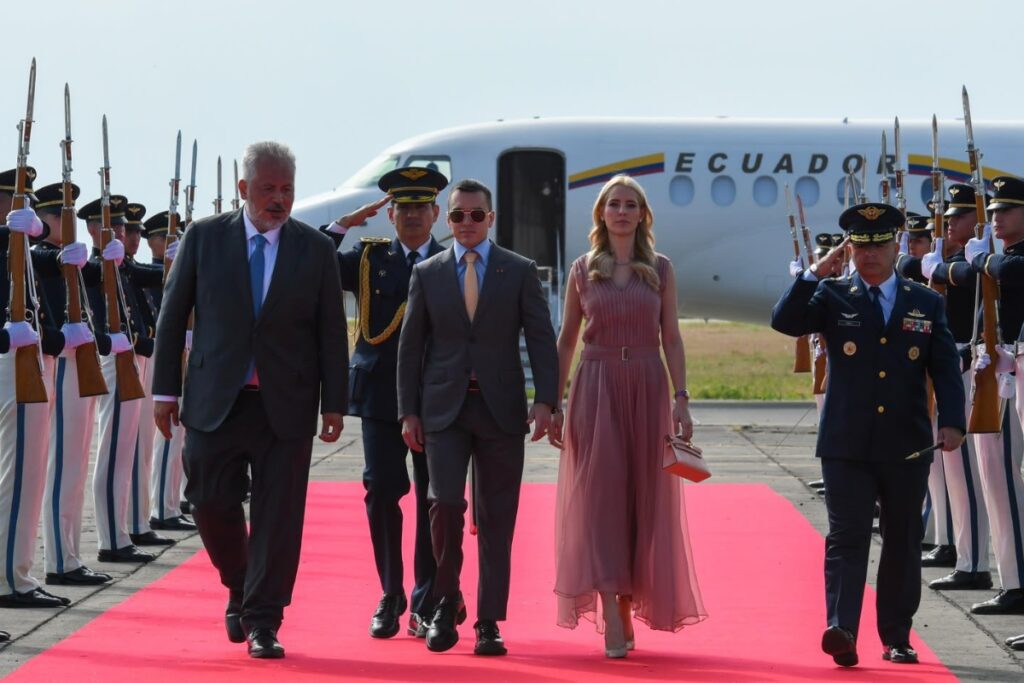 Daniel Noboa cumplió 12 viajes oficiales internacionales entre el 18 de enero y el 7 de agosto de 2026.