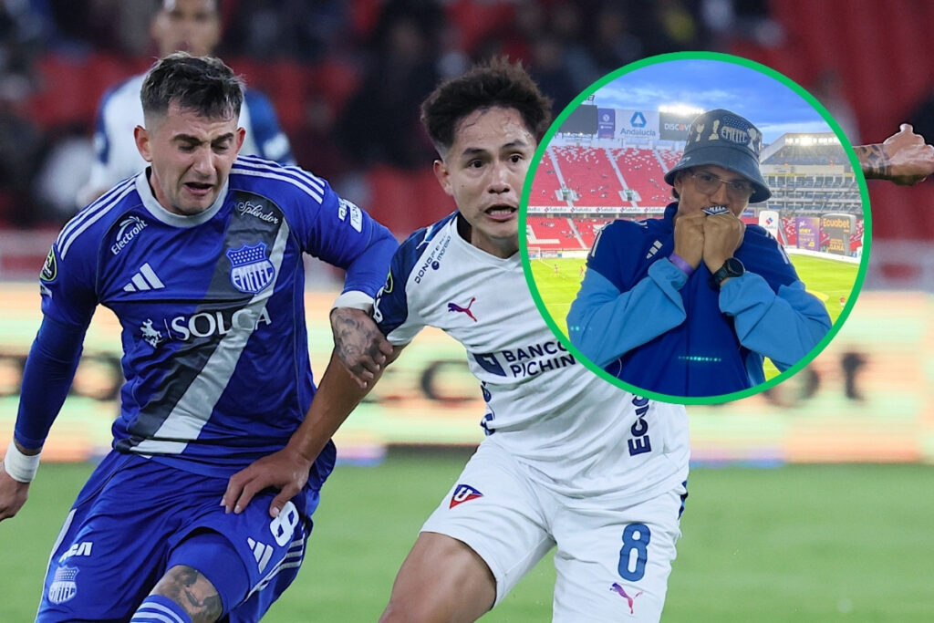 Hincha de Emelec reclama a integrantes del club durante un vuelo chárter hacia Guayaquil