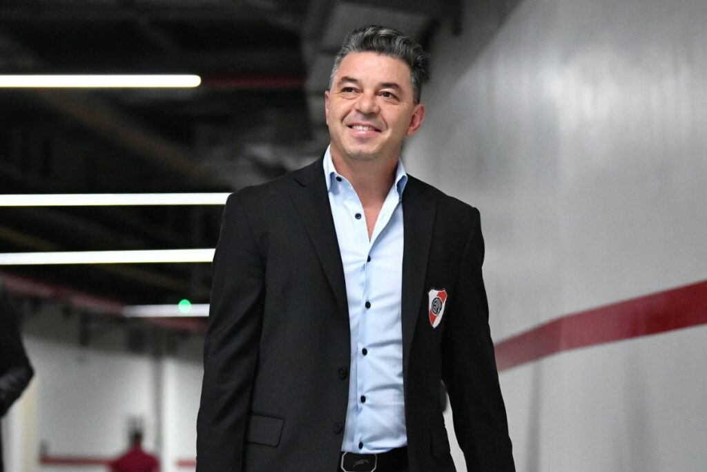 Marcelo Gallardo, candidato a dirigir a la Selección de Ecuador, durante su etapa en Argentina.