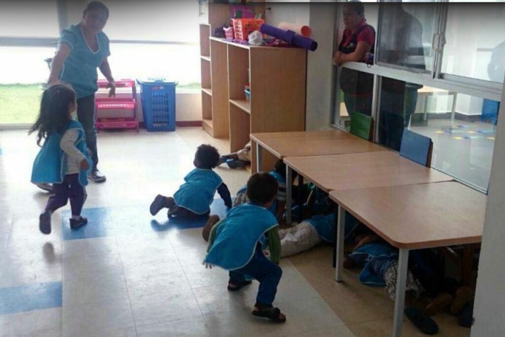 Luego del terremoto de abril de 2016 en Ecuador se realizaban simulacros como parte de la prevención.