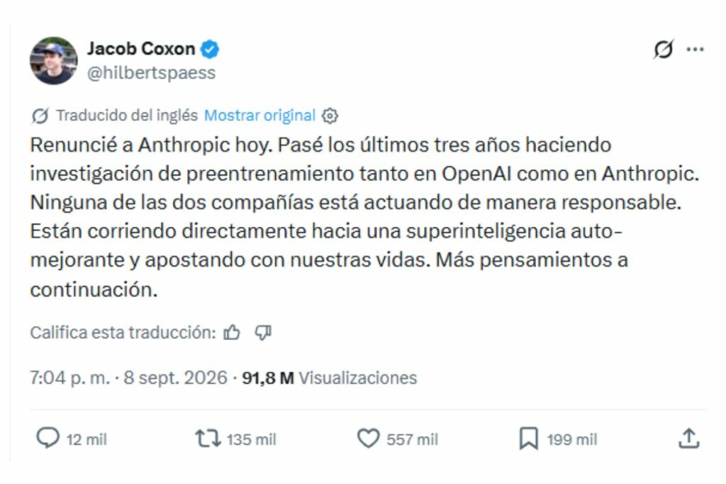 Publicación de Jacob Coxon.
