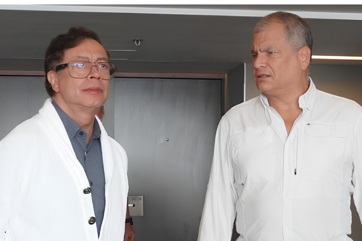 Gustavo Petro and Rafael Correa meet in Mexico and talk about 'anti-drug trafficking alliance'