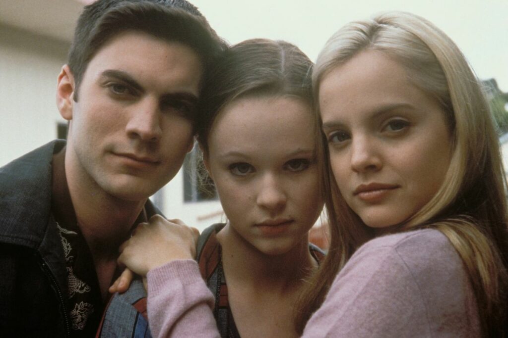 Mena con el elenco de 'American Beauty'.