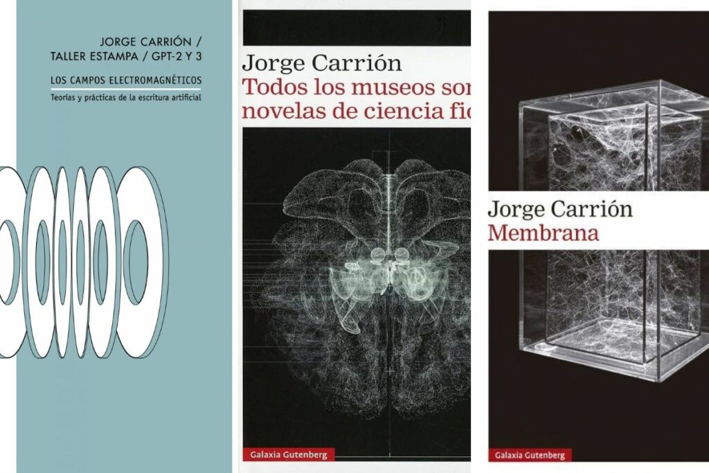 Algunas de las obras de Jorge Carrión que abordan el tema de la IA.