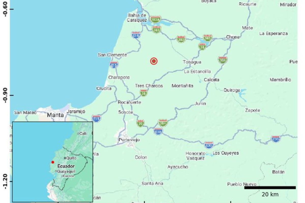 Sismo se registra cerca de Rocafuerte, en Manabí
