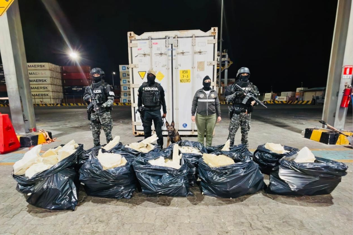 Incautan más de 600 kilos de droga en un contenedor que viajaba Bélgica