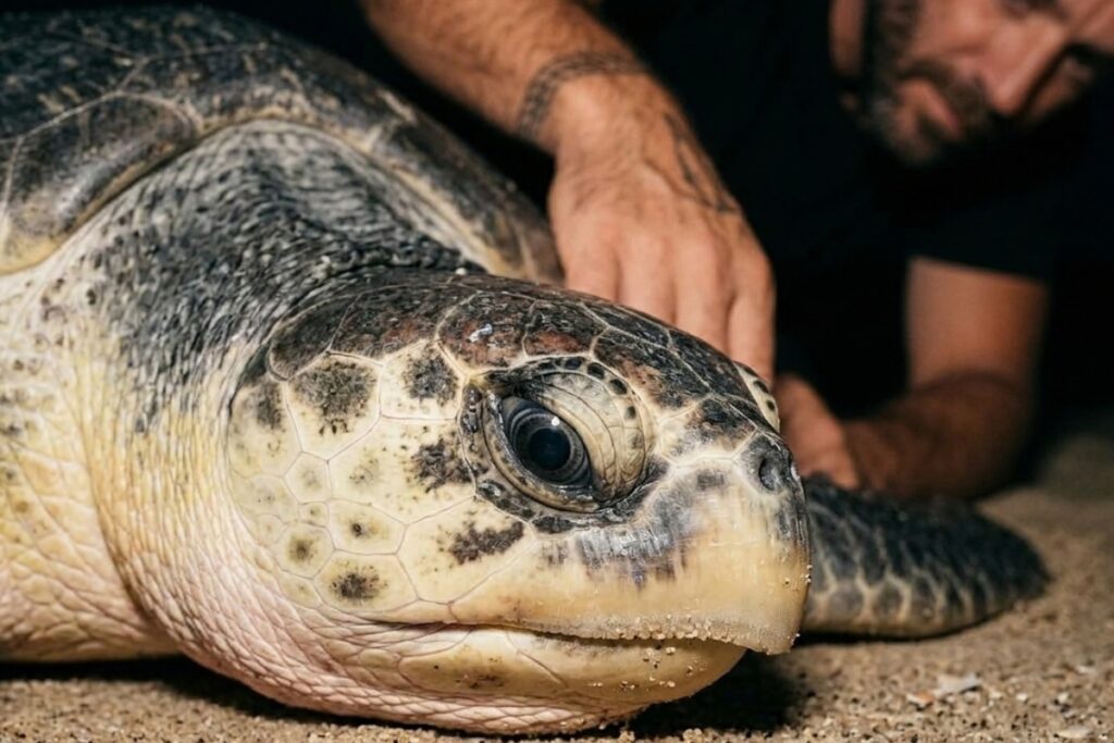 nfluencer desata cuestionamientos tras sentarse sobre una tortuga marina.