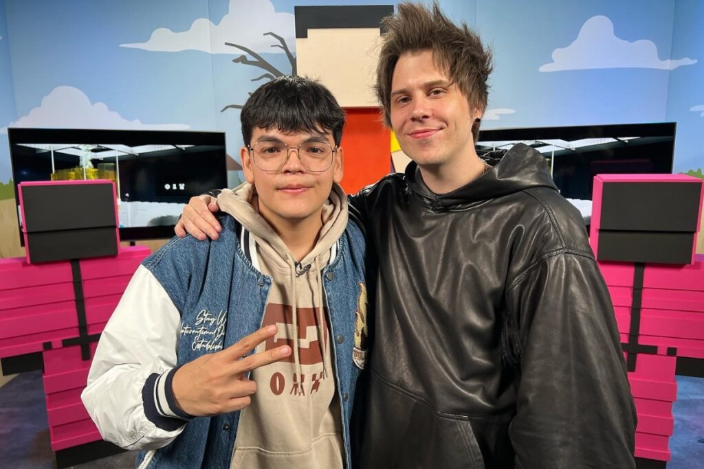 El Komanche junto al creador de contenido 'Rubius'.