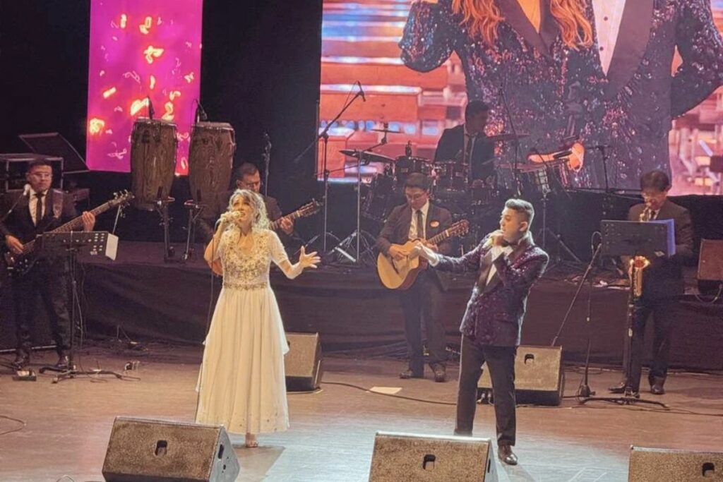 Paola y Willie Tamayo en el concierto Leyendas Eternas del 17 de octubre de 2026 en el Teatro Nacional de la Casa de las Culturas. Foto: Carolina Castillo/ EL COMERCIO