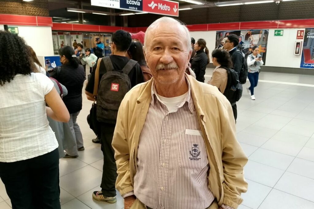 Héctor Páz, usuario de Metro de Quito.