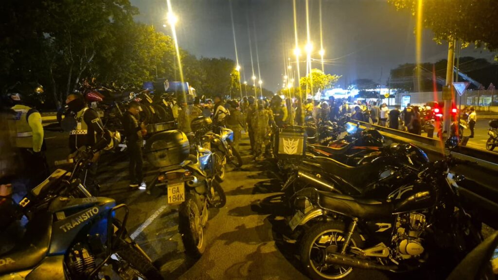 70 motos fueron decomisadas durante las Rodadas de Terror en Guayaquil.